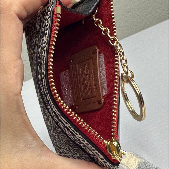 Coach Disney Mickey Mouse X Keith Haring Mini Skinny Id Case - Picture 4 of 6